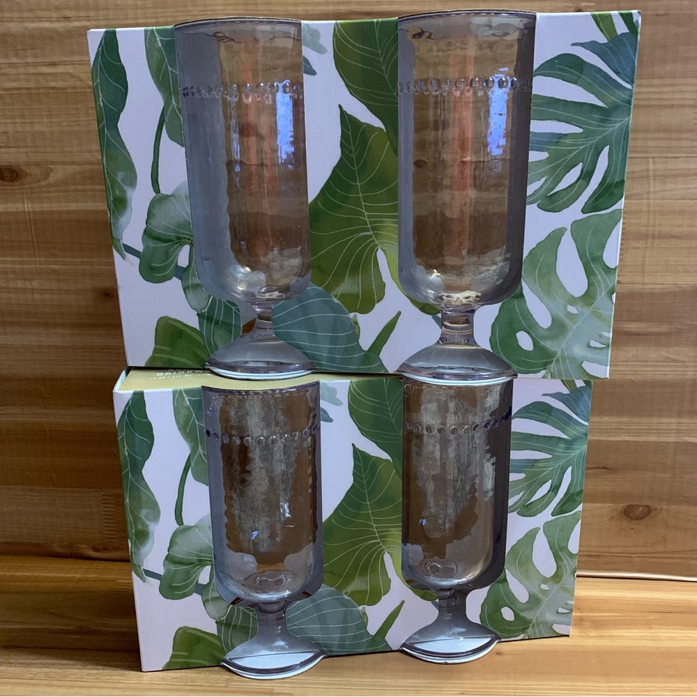 Tommy Bahama Acrylic Glasses Set of 4